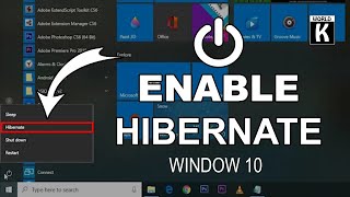 How to Enable Hibernate in windows 10 [upl. by Anrapa72]