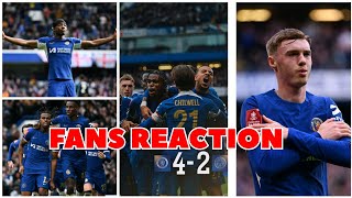 Chelsea 42 Leicester City Highlights All Goals 2024 Cole Palmer Assist Chelsea Fans Reaction FA CUP [upl. by Sweet]