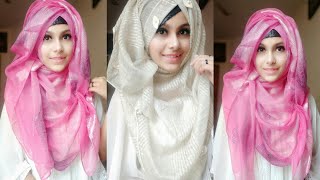 Easy and Gorgeous hijab tutorial  Gorgeous Hijab style  Noshin Nower ❤ [upl. by Lime]