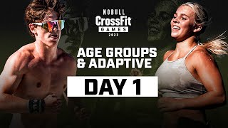 Day 1 Age Group amp Adaptive — 2023 NOBULL CrossFit Games [upl. by Kcub]