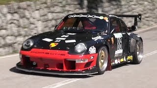 TUNED Porsche 993 GT2 EVO Twin Turbo  Accelerations Sounds amp Turbo Whistle [upl. by Narual]