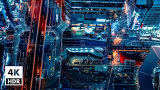 SHIBUYA SKY Breathtaking Tokyo night panorama  4K HDR with Binaural Japanese Sounds [upl. by Nadual302]