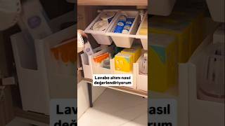 Lavabo altını nasıl değerlendiriyorum lavabo dekorasyon evfikirleri sepet [upl. by Okiam]