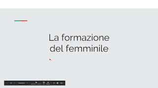 La formazione del femminile [upl. by Cathryn250]