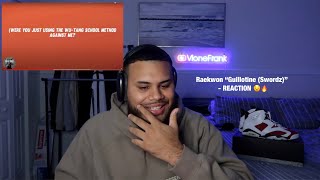 THEY WENT IN  😧🔥  Raekwon quotGuillotine Swordzquot  REACTION [upl. by Hare]