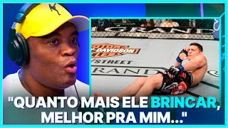 FALOU SOBRE LUTA COM NICK DIAZ  ANDERSON SILVA [upl. by Radnaxela]