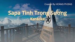 Sapa Tình Trong Sương Karaoke [upl. by Aneram]