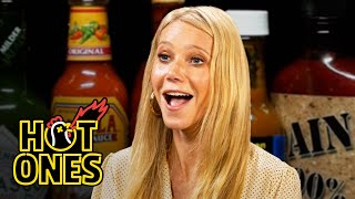 Gwyneth Paltrow Is Full of Regret While Eating Spicy Wings  Hot Ones [upl. by Dalohcin]