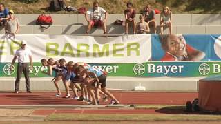 LC Rehlingen mit der besten Ausdauer  3x1000 Meter  U23 DM Leverkusen 2017 [upl. by Nonnahsed489]