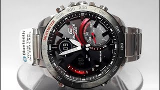 Casio Edifice ECB900DB1A Bluetooth Solar powered watch module 5582 2019 [upl. by Hnil945]