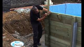 How to Install a Wooden Pool  in full  Plastica Pools [upl. by Hesketh331]