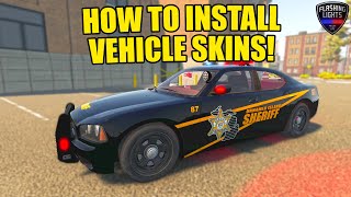 HOW TO INSTALL MODS IN FLASHING LIGHTS GAME  Installing Vehicle Skins In Flashing Lights [upl. by Aisela677]