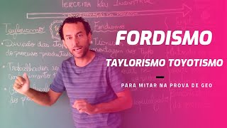 Taylorismo  Fordismo  Toyotismo  Geografia [upl. by Carin]