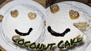 Coconut CakeEvening Snacks Recipe CakeSnow CakeWithout eggs cake recipe [upl. by Manara764]