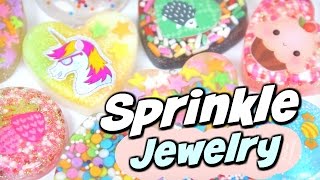 DIY RESIN For Beginners  Sprinkles to Jewelry  Pendant Charm  How To  SoCraftastic [upl. by Nageam]