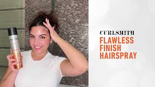 NEW Flawless Finish Hairspray for All Curl Types Curlsmith [upl. by Murtha]