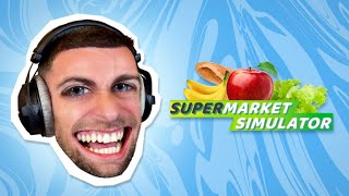 Supermarket Simulator  Rediffusion Squeezie du 2908 [upl. by Phi]