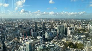 50th Floor views over London from the Lookout at 8 Bishopsgate London 🇬🇧 [upl. by Sheldon]