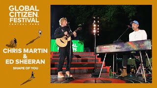 Ed Sheeran performs Shape of You with Chris Martin  Global Citizen Festival NYC 2024 [upl. by Hertberg]