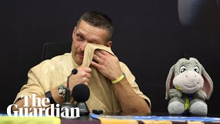 I miss my father Oleksandr Usyk breaks down in tears after Tyson Fury win [upl. by Remy658]