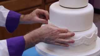 How to Make Your Own Fondant Wedding Cake  Part 1  Global Sugar Art [upl. by Godiva]