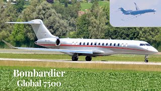 Bombardier Global 7500 VistaJet Circling Approach amp Landing [upl. by Sterner]