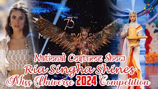 Miss India  The 73rd Miss Universe 2024 Competition  National Costume Show  Ria Singha Shines [upl. by Bergstrom]