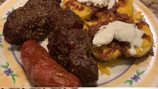 How to Air Fry a Top Sirloin or Flat Iron Steakplus a Bonus Tip [upl. by Atinram]