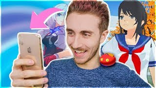 UN YANDERE SIMULATOR SUR TELEPHONE   COMPILATION [upl. by Arihs]