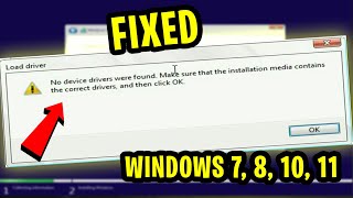 FIXED No Device Drivers Were Found Error While Installing Windows 111078 UPDATED 2024 [upl. by Lorrimor]