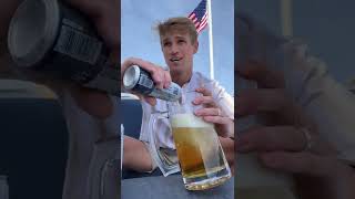 3 Beers 1 Breath Celebrating Fourth of July with a Chugging Challenge [upl. by Ahseekat]