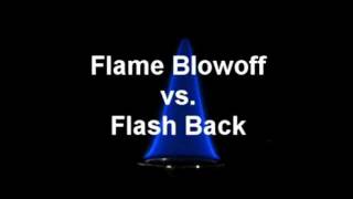 Premixed Flame Blowoff vs Flash Back in Slow Motion [upl. by Llorrac]