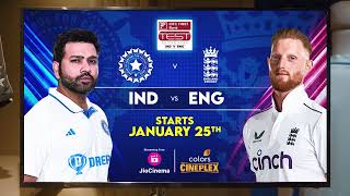 IND vs ENG Test Series  25 January  On Colors Cineplex [upl. by Leihcar677]