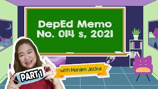 DepEd Memo No 014 s 2021 PART 1 How is it different from the existing DepEd School Forms [upl. by Cas140]