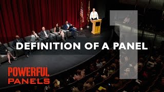 How to Moderate a Panel Discussion Definition of a Panel Video 1 4mins [upl. by Anual]