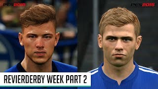 PES  Schalke Faces Past amp Present Comparison [upl. by Heath]