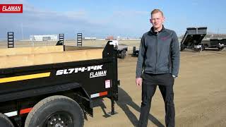 Southland SL714 14K Dump Trailer  Product Overview  Flaman Trailers [upl. by Zacek]