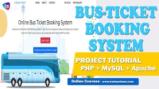 Online Bus Ticket Booking System  Bus Ticket System  PHP  MySql  Source Code  Harisystem [upl. by Ttiwed]