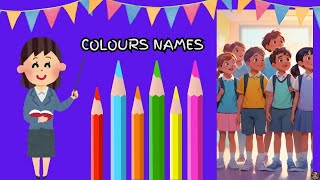 Colors Names Poem  Kids Song  Nursery Rhymes  Learning  Kids Activities [upl. by Giannini471]