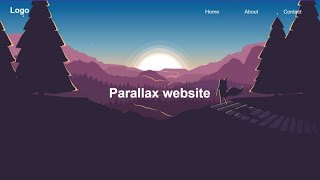 Parallax scrolling website using Html amp Css amp Js  How to create a website using Js [upl. by Jumbala869]