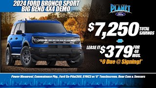 New 2024 Ford Bronco Sport Big Bend  7250 OFF  379m Lease for 48m  Ford Dealer in Dallas TX [upl. by Jimmy]