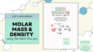 Determining the molar mass using the Ideal Gas Law made simple with chemwithcorinne118 [upl. by Veneaux58]