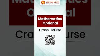 Mathematics Optional Crash Course at Vajiram and Ravi [upl. by Douville]