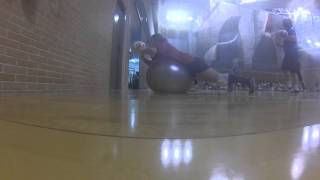 Entrenamiento Porteros Futbol Sala Core con Fitball [upl. by Alyled847]