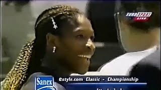 Serena Williams vs Lindsay Davenport 2000 Los Angeles Final Highlights [upl. by Eiralc]