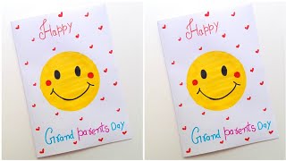 ☺️ Smiley ☺️ Grandparents Day Card Idea • how to make grandparents day card • card for grandparents [upl. by Anrahc217]