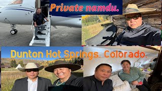 Private jet to Colorado to Dunton hot spring [upl. by Friedland]