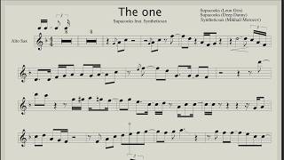 Supacooks feat Syntheticsax – The One Backing track amp Sheet music for sax alto [upl. by Pauly]