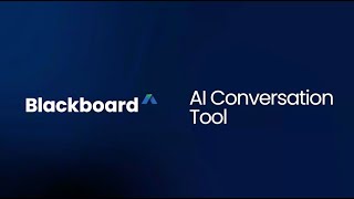 Demo NEW AI Conversation Tool in Blackboard [upl. by Darej]