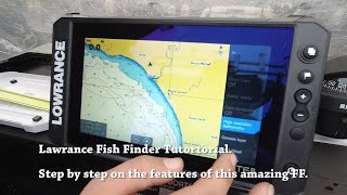 Lowrance Elite fish finder Tutortorial [upl. by Reivaxe824]